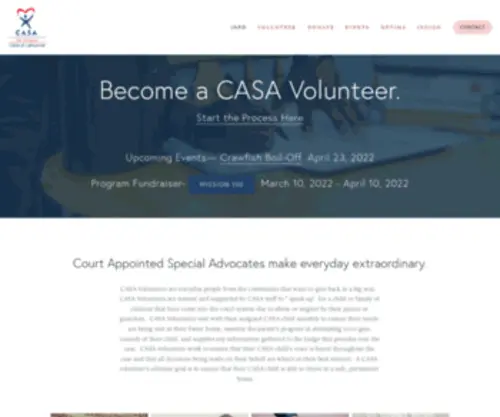 Casaoflafourche.org(CASA of Lafourche) Screenshot