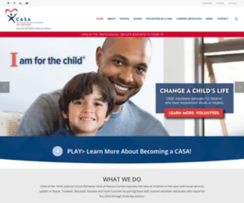 Casapeoria.org(CASA of the Tenth Judicial Circuit (formerly CASA of Peoria County)) Screenshot