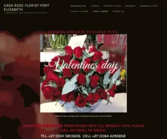 Casarose-PE-Florist.co.za(Flower and Gift shop in Walmer Port Elizabeth) Screenshot