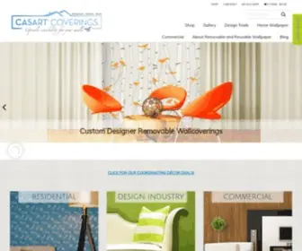 Casartcoverings.com(Casart Coverings Removable Wallpaper) Screenshot