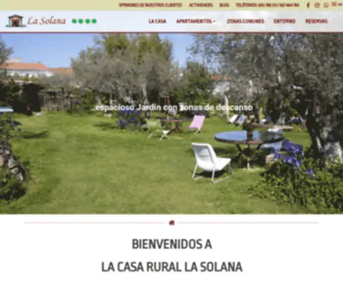 Casarurallasolana.com(La Solana) Screenshot