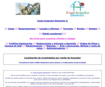 Casasacapulcodiamante.mx(Casas y departamentos en venta y renta en Acapulco) Screenshot