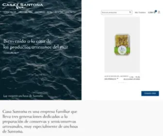 Casasantona.com(Santoña) Screenshot