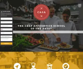 Casaschools.com(Chef Apprentice School of the Arts) Screenshot