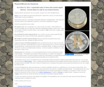Casascius.com(Physical Bitcoins by Casascius) Screenshot