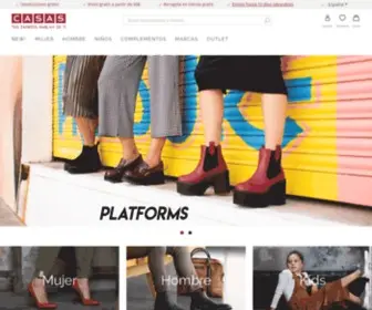 Casasclub.com(CASAS SHOES) Screenshot