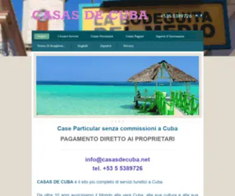 Casasdecuba.net(CASAS DE CUBA) Screenshot