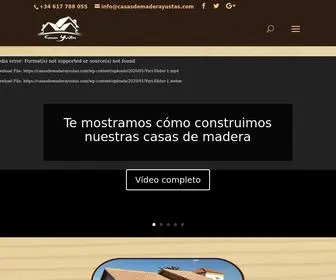 Casasdemaderayustas.com(Casa de Madera Yustas: Construimos la casa de tus sueños) Screenshot