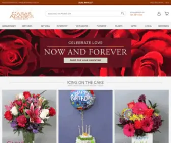 Casasflowers.com(Tucson Same) Screenshot
