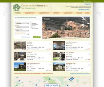 Casasruraleshuesca.com(Viaje seguro y sin sorpresas. Guía de alojamientos rurales certificados en Huesca) Screenshot