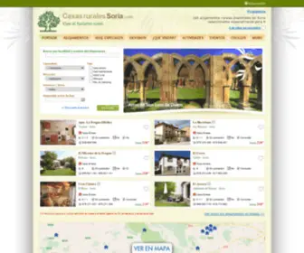 Casasruralessoria.com(Viaje seguro y sin sorpresas. Guía de alojamientos rurales certificados en Soria) Screenshot