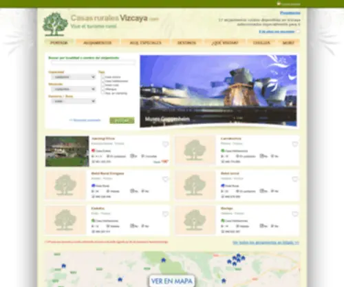 Casasruralesvizcaya.com(Viaje seguro y sin sorpresas. Guía de alojamientos rurales certificados en Vizcaya) Screenshot