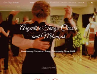 Casatangoedmonton.com(Casa Tango Edmonton) Screenshot