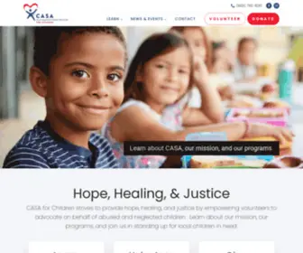 Casatexarkana.org(CASA for Children North East Texas) Screenshot