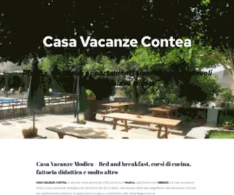 Casavacanzecontea.it(Casa vacanze a Modica) Screenshot