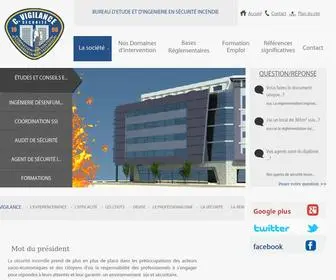 Casavigilance.ma(Bureau d’Etude Ingénierie Sécurité Incendie) Screenshot