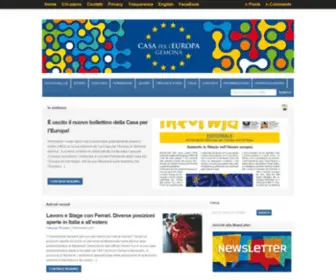 Casaxeuropa.org(Casa per l'Europa di Gemona) Screenshot