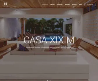 Casaxixim.com(Beachfront, ecoluxe, fully-staffed vacation rental) Screenshot