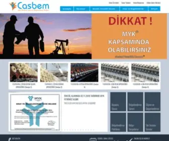 Casbem.com(Çetin Akademi Sertifika Belgelendirme Merkezi) Screenshot