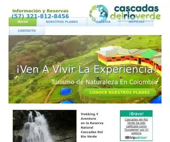 Cascadasdelrioverde.com(Planes de Turismo de Naturaleza en el Quindio) Screenshot