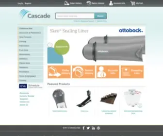Cascade-Usa.com(Orthotic & Prosthetic Supplier) Screenshot