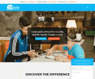 Cascadeac.com(Cascade Athletic Clubs) Screenshot