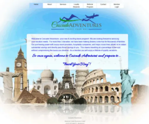 Cascadeadventures1.com(Cascadeadventures1) Screenshot