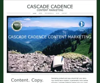 Cascadecadencecontentmarketing.com(Cascade Cadence) Screenshot