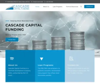 Cascadecapitalfunding.com(Serving Oregon since 1983) Screenshot