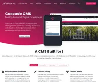 Cascadecms.com(Hannon hill) Screenshot