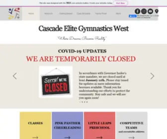 Cascadeelitewest.com(Cascade Elite Gymnastics West) Screenshot