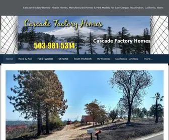 Cascadefactoryhomes.com Screenshot