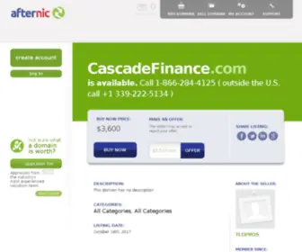 Cascadefinance.com(Estate and tax advisory group) Screenshot