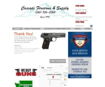 Cascadefirearms.com(HOME) Screenshot