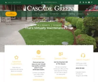 Cascadegreens.com(Artificial Grass Installation Oregon) Screenshot