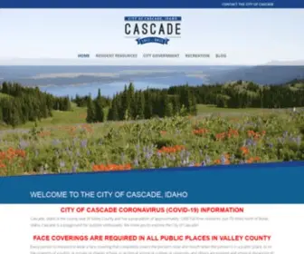 Cascadeid.us(City of Cascade) Screenshot