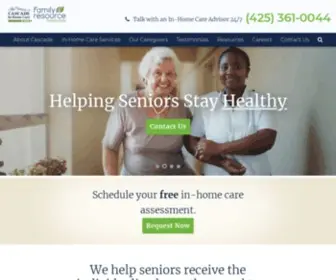 Cascadeinhomecare.com(In-home care and home health care) Screenshot