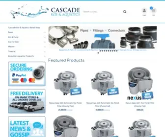 Cascadekoi.co.uk(Cascade Koi & Aquatics) Screenshot