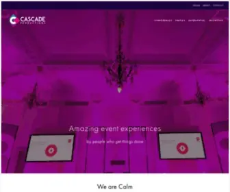 Cascadelive.com(Full Service Events) Screenshot