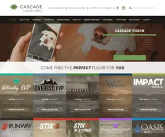 Cascadeluxuryvinyl.com Screenshot