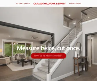 Cascademillworksupply.com(CASCADE MILLWORK & SUPPLY) Screenshot