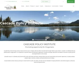 Cascadepolicy.org(Cascade Policy Institute) Screenshot