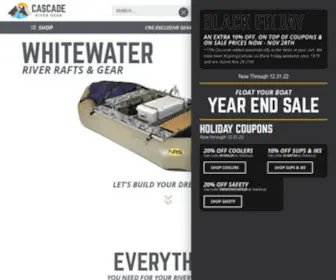 Cascaderivergear.com(Top quality rafts) Screenshot