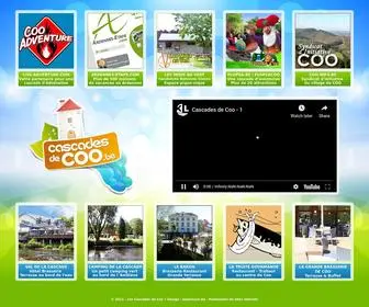 Cascades-DE-Coo.be(Les Cascades de Coo) Screenshot
