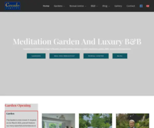 Cascadesgardens.com(Luxury B&B Derbyshire) Screenshot