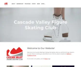 Cascadevalleyskating.com(Cascade Valley Figure Skating Club) Screenshot