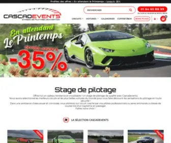 Cascadevents.fr(Pilotez les plus belles voitures de sport) Screenshot