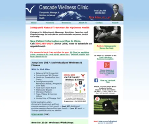 Cascadewellnessclinic.com(Portland Oregon Chiropractor) Screenshot