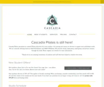 Cascadiapilates.com(Cascadia Pilates & Corealign) Screenshot