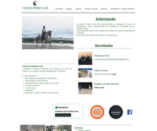 Cascaisridingclub.com(Serviços) Screenshot